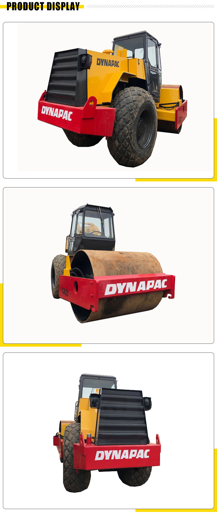 Good Condition Reasonable Price Dynapac CA25 Road Wheel Roller. Used Dynapac CA25 CA25D CA30 CA30D Road Compactor