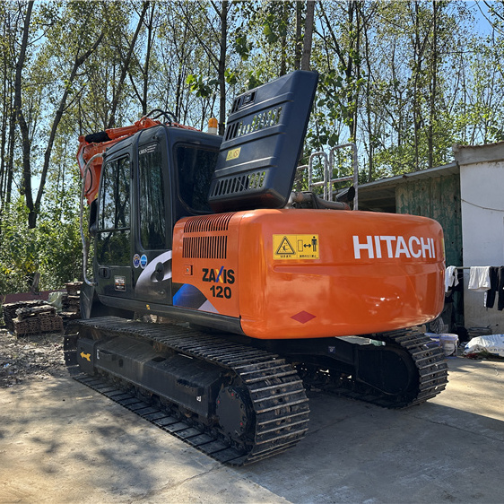 12ton stock hydraulic excavator hitachi zx120 zx120-5 zx120-6 low price crawler excavator machinery for sale