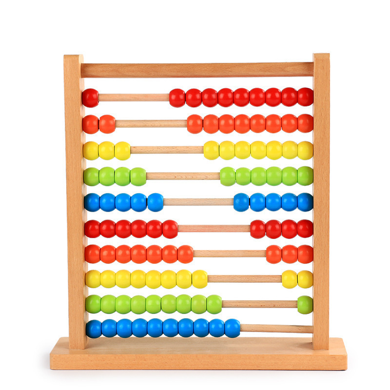 Multi Colour Wooden Kid Soroban Abacus math manipulatives calculation counting math counters