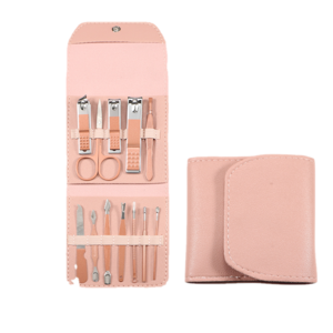 12 in 1 Manicure Set Nail Clippers With Pu Bag Manufacture Pcs/set Rose gold Personal Pedicure Kit Grooming