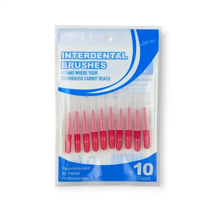 Manufacture Deep Clean Dental Floss Interdental Brush Gap Toothpicks Custom Soft Bristle I Shape Plastic Tooth Pick