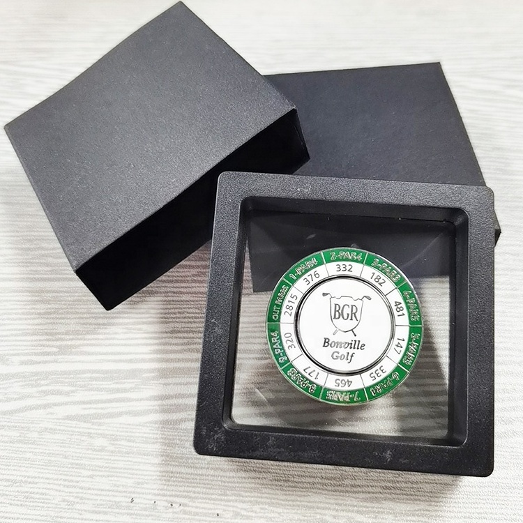 Custom Poker chip Golf Club High Quantity Sliver Metal Poker Chips With Removable Metal Magnetic Ball Marker Coin With box