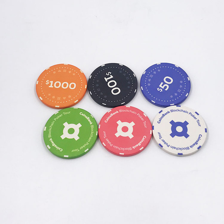 sublimation printing ceramic poker chip/printing ceramic casino chip