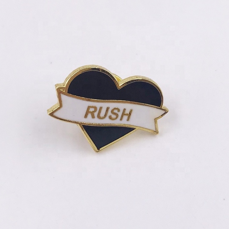 Custom Gold Silver Metal Lapel Pins Cocktail Shaking Design Enamel Pins Glass Soft Hard Heart Shape Gold Pins