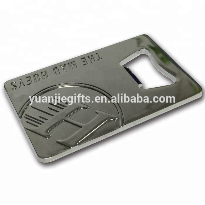 Credit Card  shape Bottle Opener, Metal Business Card Bottle Opener custom logo bottle opener keychain