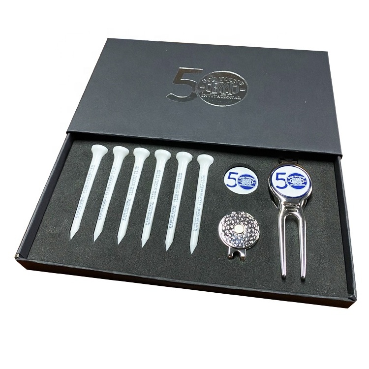 Custom Golf Divot Tool Hat Clip Poker Chip With Magnet Golf Ball Marker Custom Logo Blank Magnetic Ball Marker Golf Pack Set