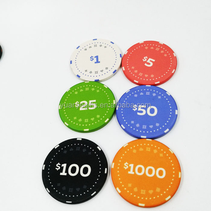 sublimation printing ceramic poker chip/printing ceramic casino chip