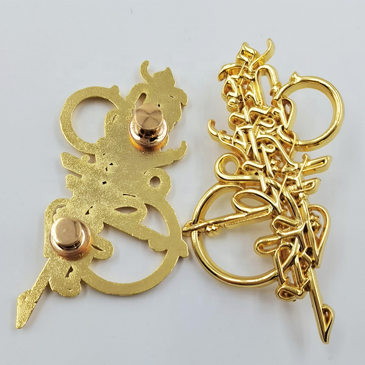 Manufacture custom die casting pins 3D antique brass metal lapel pin souvenir zinc alloy enamel pin