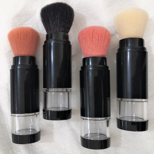 Retractable Brush with Refillable Loose Powder Bottle Empty Refillable Loose Powder Brush