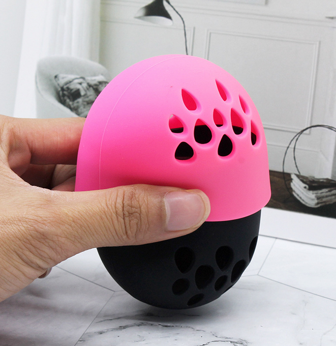 Flexible Shatterproof Silicone Case for Makeup Sponge Protective Case