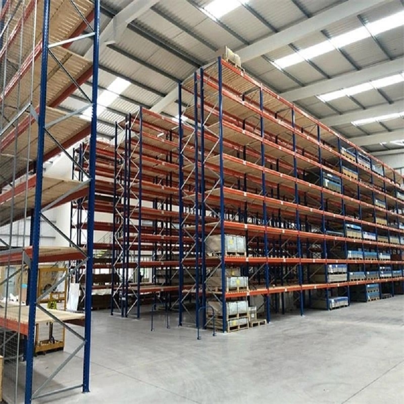 Warehouse Durable Steel Storage Double Deep Save Space Selective Heavy Duty Beam Pallet Rack with lift