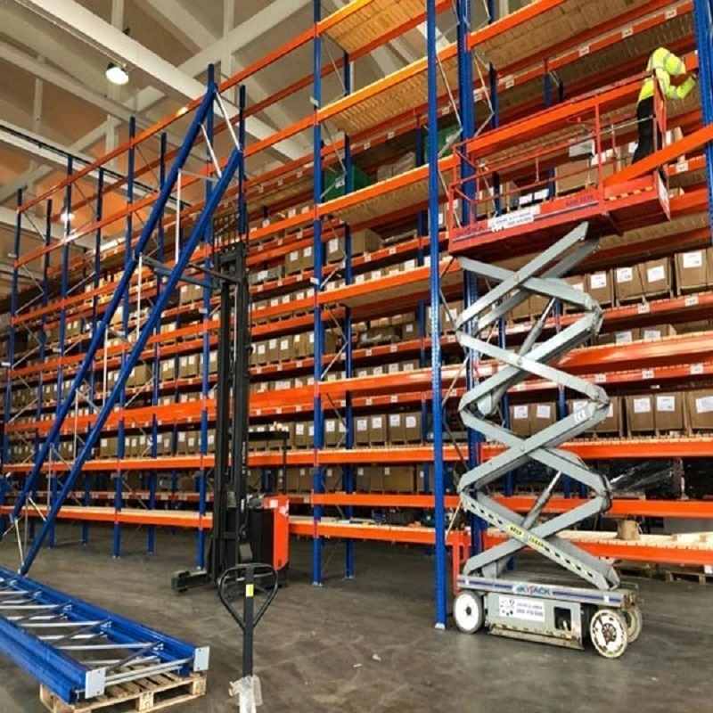 Warehouse Durable Steel Storage Double Deep Save Space Selective Heavy Duty Beam Pallet Rack with lift