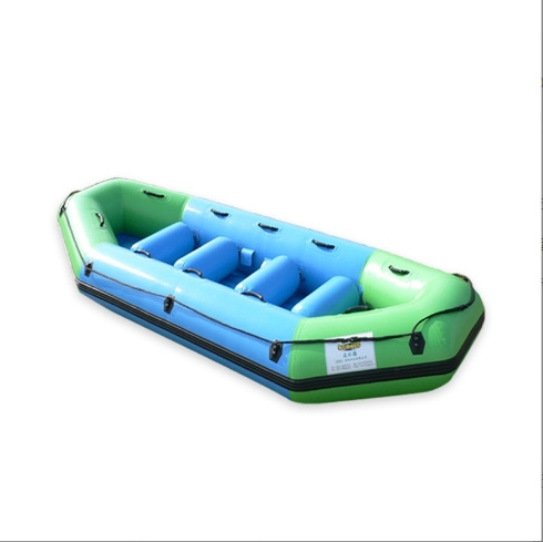 YUANJING Customized Pack Raft Whitewater TPU Material Inflatable Ultralight boat Green Canoe Kayak Packraft Set