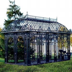 YUANJU cast iron pavilion garden low cost greenhouse for flowers plant agriculture