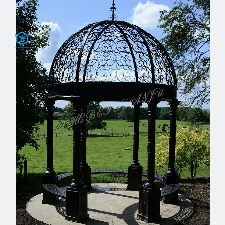 YUANJU Custom size modern outdoor garden decor cast iron gazebo weights for sale