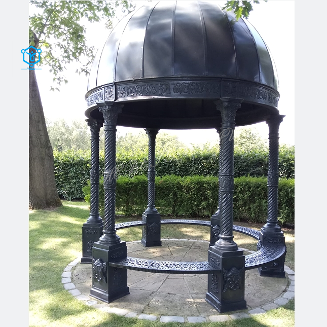 YUANJU Custom size modern outdoor garden decor cast iron gazebo weights for sale