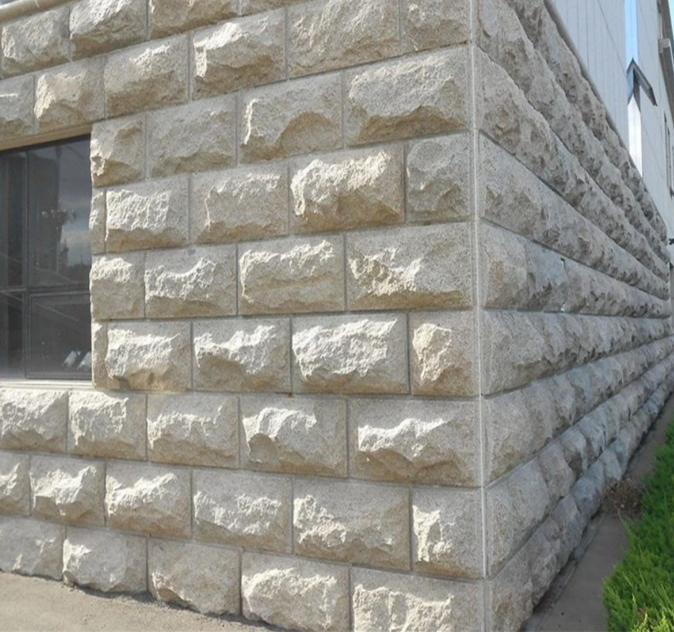 Exterior decorative gray granite mushroom wall stone