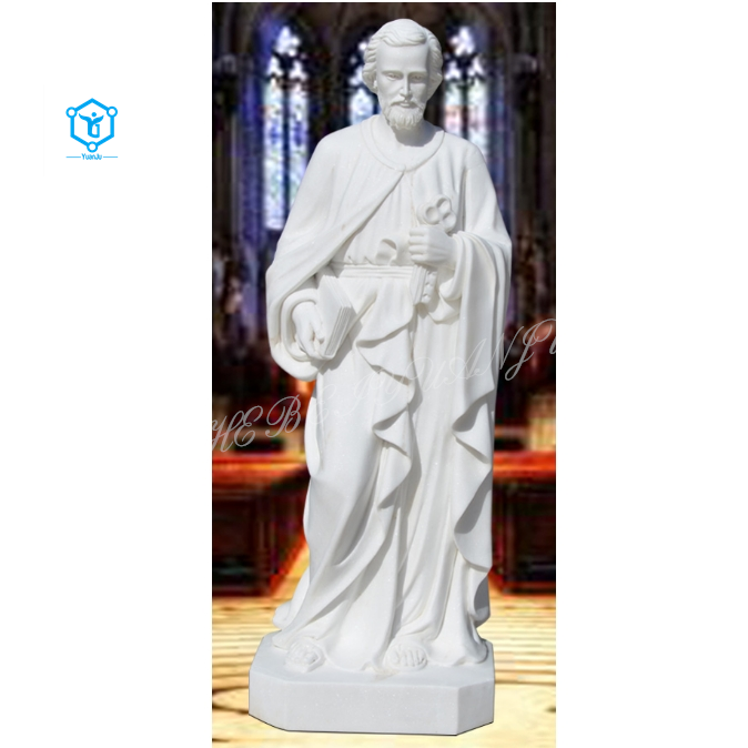 YUANJU Life Size Hand Carved Religious Church Classic Religious Figure Holy Family Statue For Sale