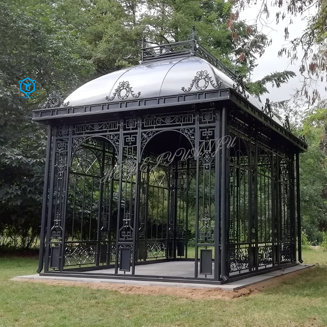 YUANJU Outdoor Garden Large Outdoor greenhouse Wrought Iron Gazebo