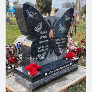 Marble stone granite butterfly tombstone