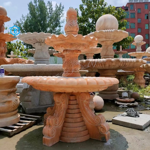 YUANJU Factory direct sale Floating Stone Rolling Sphere Garden Water Fountain