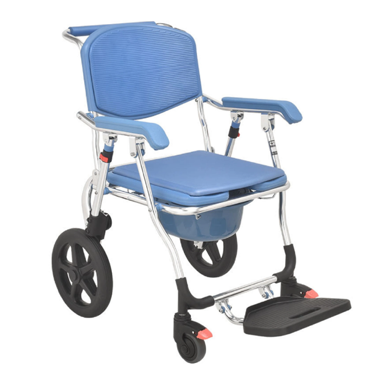 Hospital Wheelchair Toilet Chair Commode Chair Adult For Elderly Senior Potty Cart With Wheels Wheeled Commode Chair Collapsible