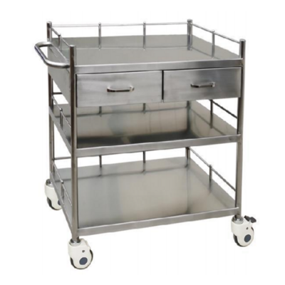 Hospital Crash Cart with Drawers Medical Trolley Stainless Steel Medical Trolley