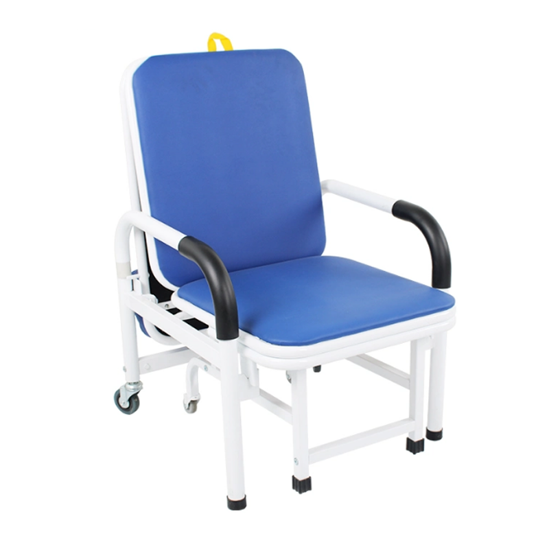 Furniture Hardware Multi-Purpose Foldable Manual Medical Accompany Bed Escort Chair