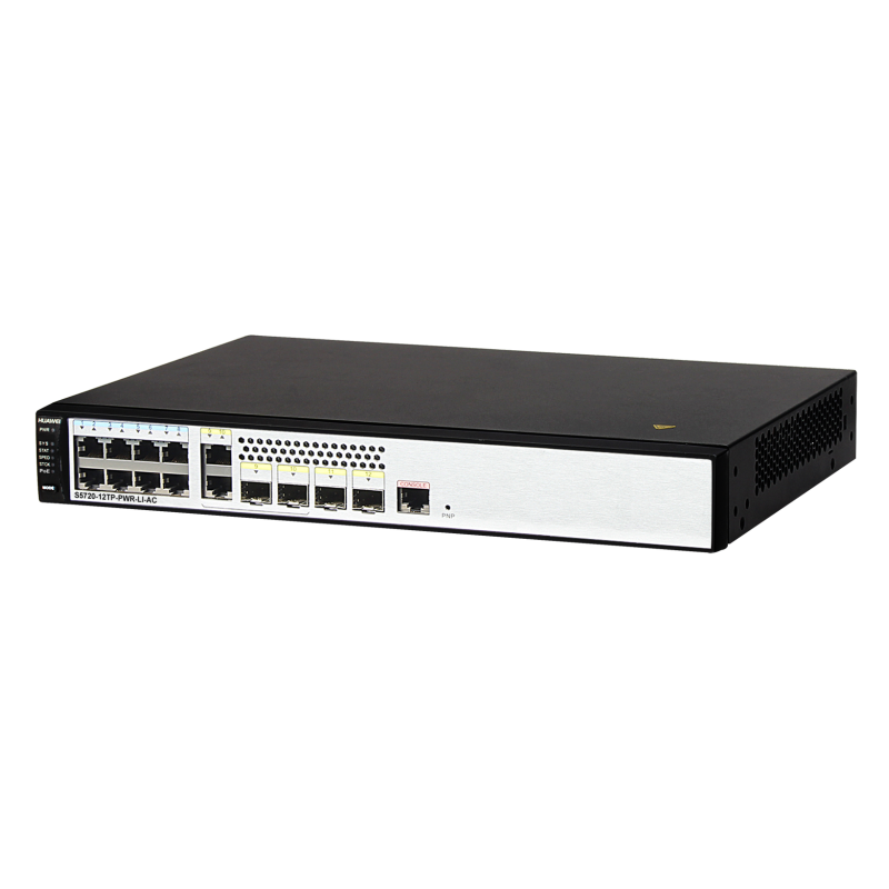 Brand new  S5720-12TP-PWR-LI-AC   8 Ethernet 1000 PoE+ ports,2 Gig SFP    8-port POE network switch