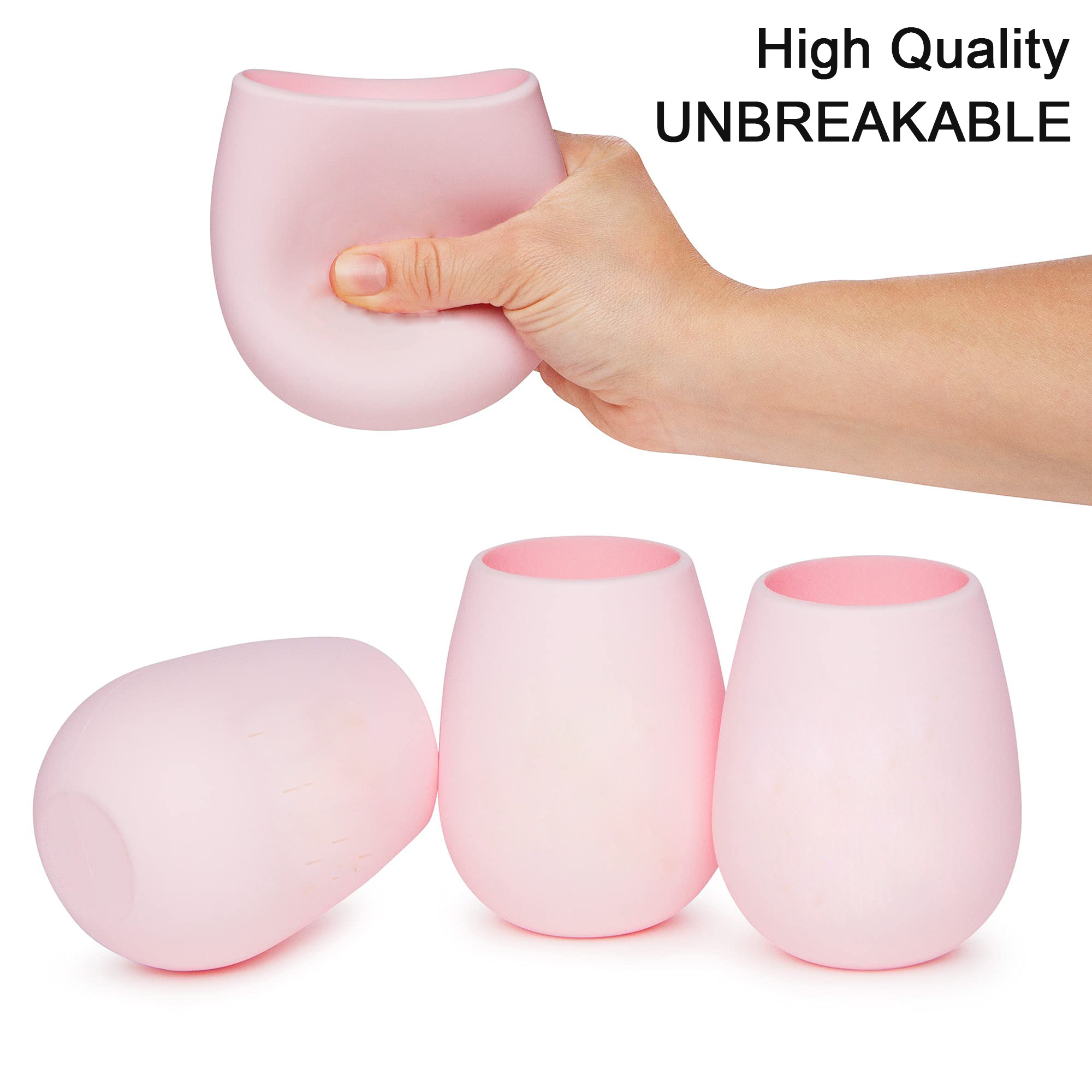 Custom Silicone wine glasses collapsible cup Outdoor Travel Silicone  Cup Unbreakable for Drinking Water Beer Whiskey