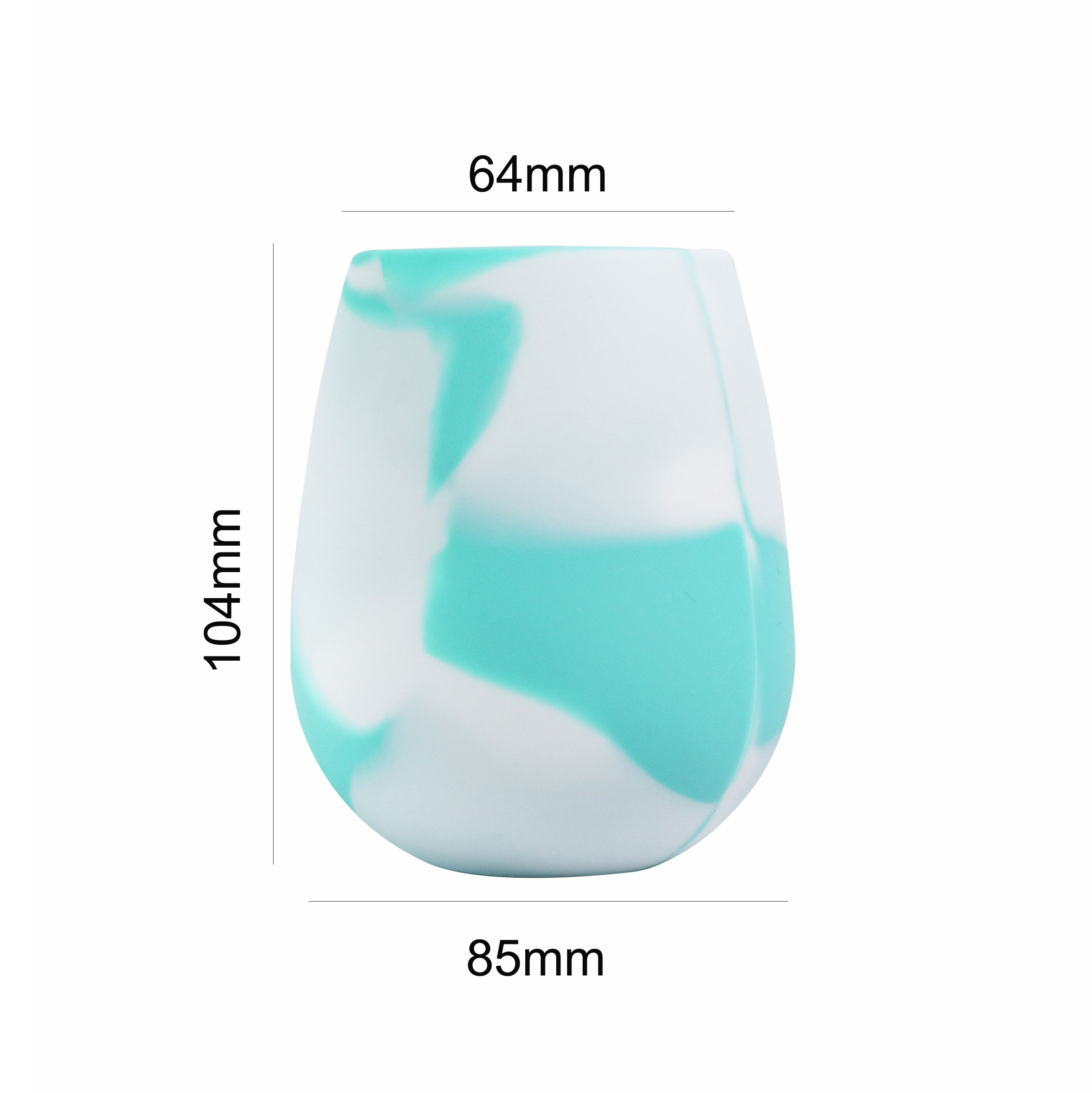 Factory Wholesale Food Grade Mixed Solid Colors Silicone Wine Glasses Drinking Cup Foldable Water Wine Cup For Travel