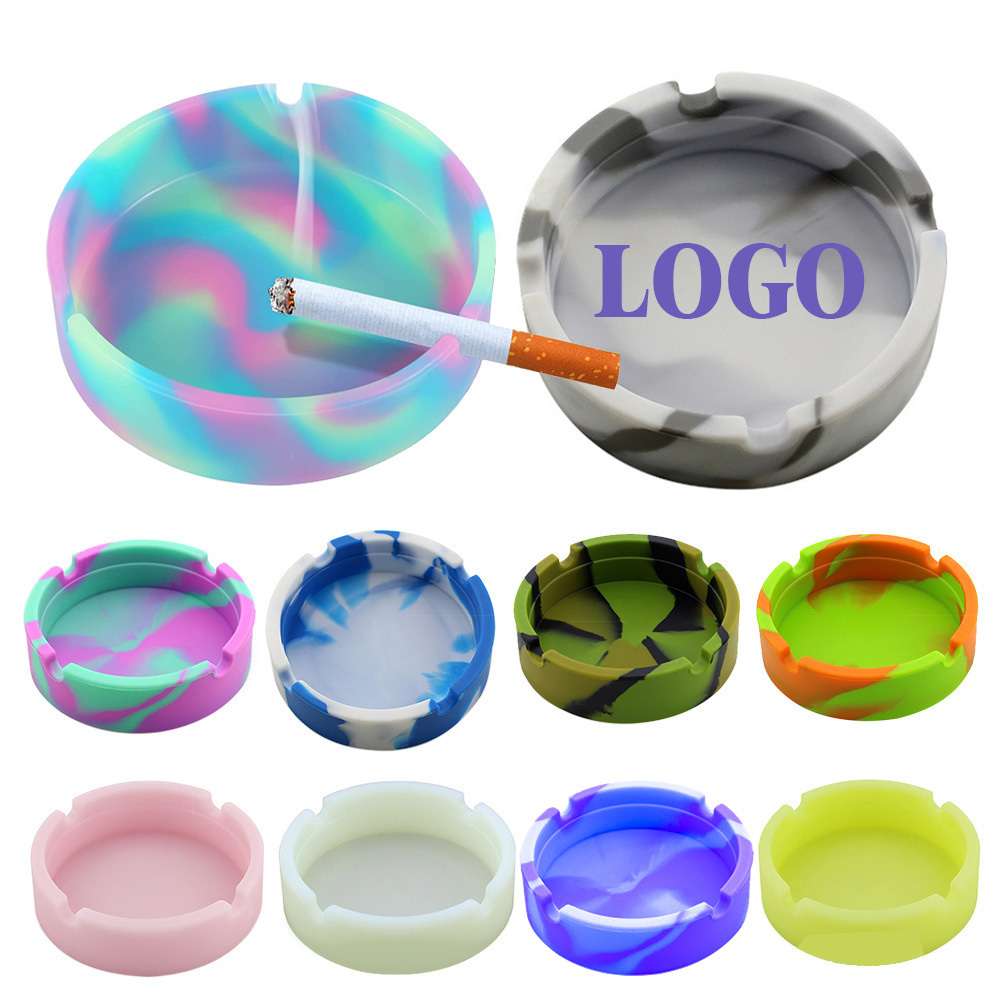 Silicone Ashtray Eco-Friendly Portable Unbreakable Tabletop Tray for cigarettes, Blunts,Cigar, Lighters, Rolling Paper