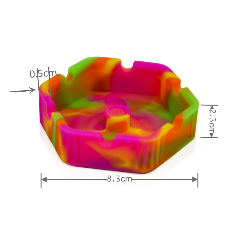 Silicone Ashtray Cigars Cigarettes Ash Tray Camouflage Smoking Cigar Holder poke a bowl Novelty Sets for Indoor