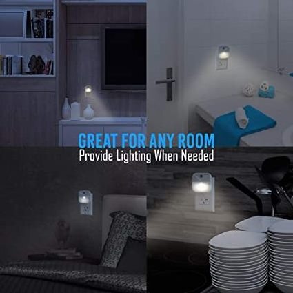 Hot Sellers Plug In Led Night Light With Motion Sensor Wall Plug Night Lamp