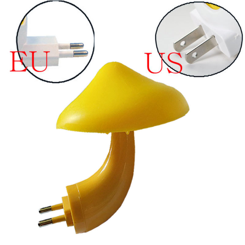 2022 Popular Small Color Changed Wall Lamp Automatic Sensor Mushroom Night Light For Children