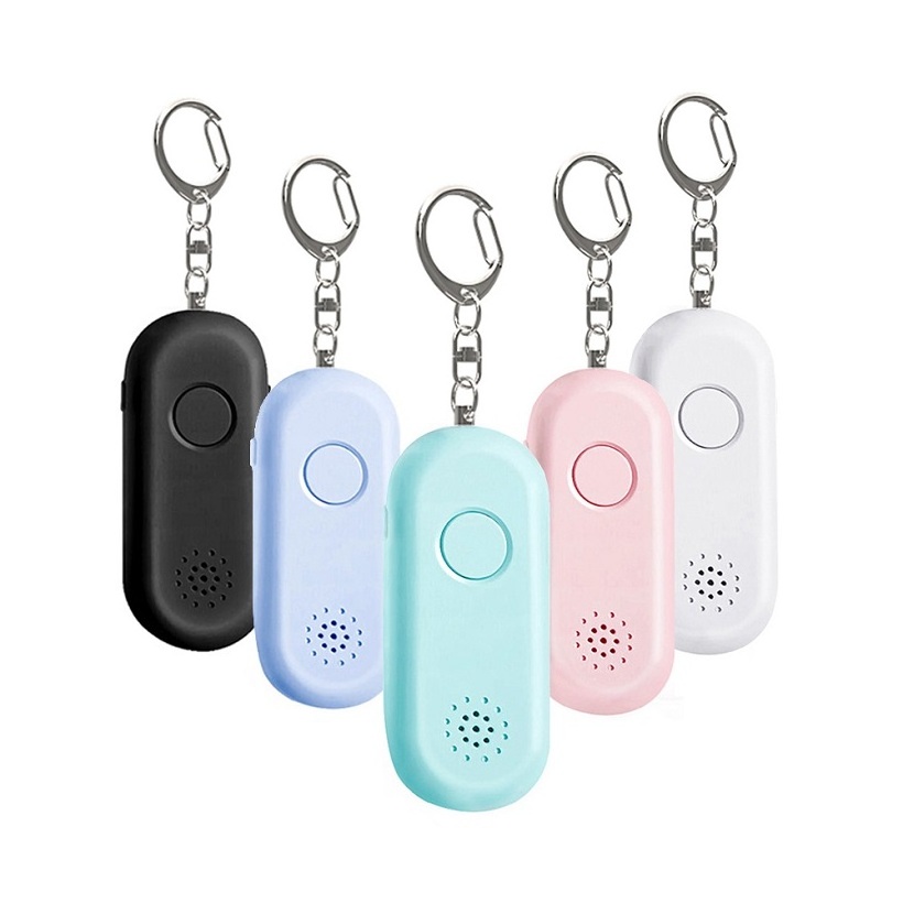 Portable 130db Panic Keychain Personal Alarm Device Self Defense Weapon for Women Wholesale Flashlight Supply