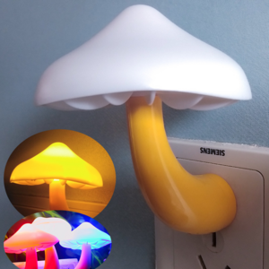 2022 Popular Small Color Changed Wall Lamp Automatic Sensor Mushroom Night Light For Children