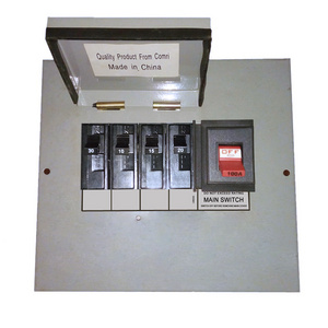 Panel board 4 way mcb distribution box with main switch electrical equipments supplies