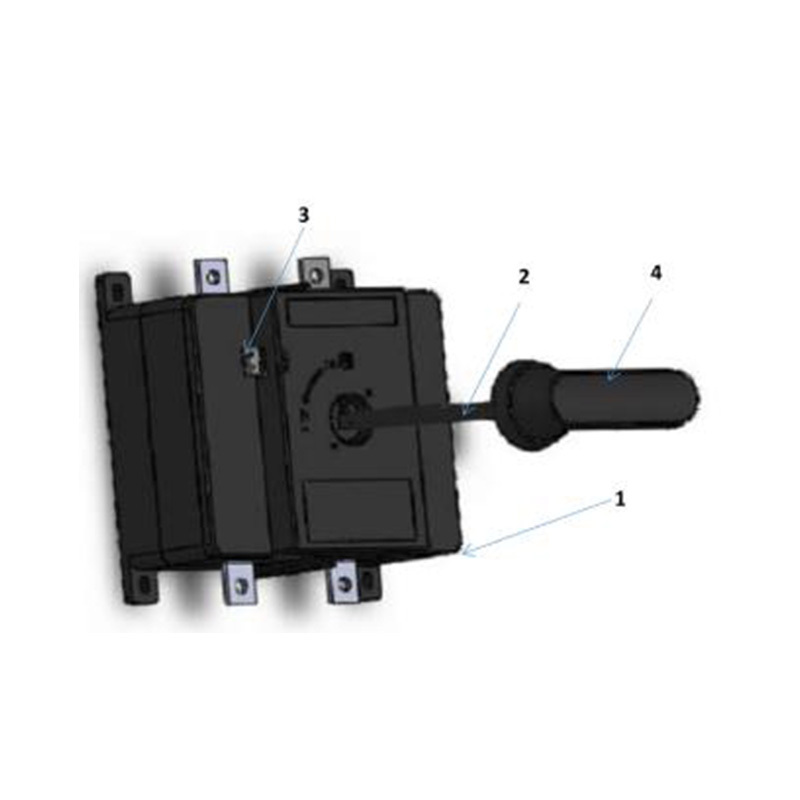 HWBDPHUS-400 IP20 Waterproof Isolator Switch 2 Pole 1500V Solar PV DC Isolator Disconnect Switch