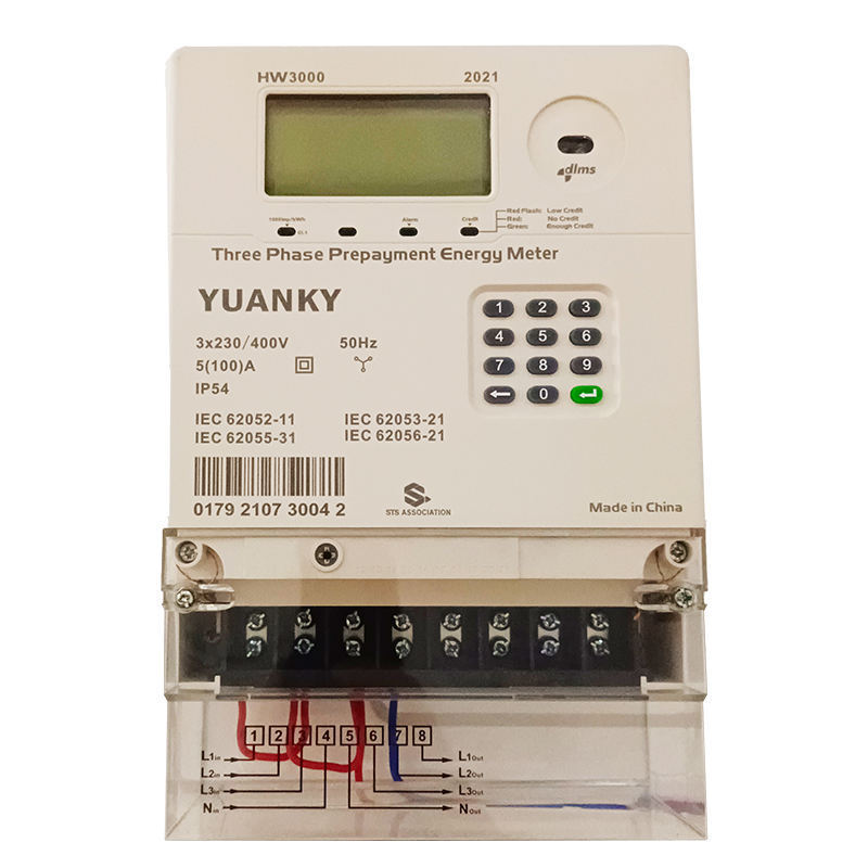 Digital Power Meter Electric Energy Meter HW1000 80A Prepaid Single Phase Smart Meter Supplier