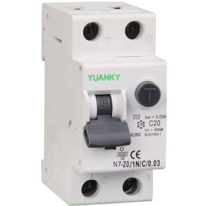 YUANKY  N7B Leakage circuit breaker with overcurrent protection electromagnetic mini circuit breaker