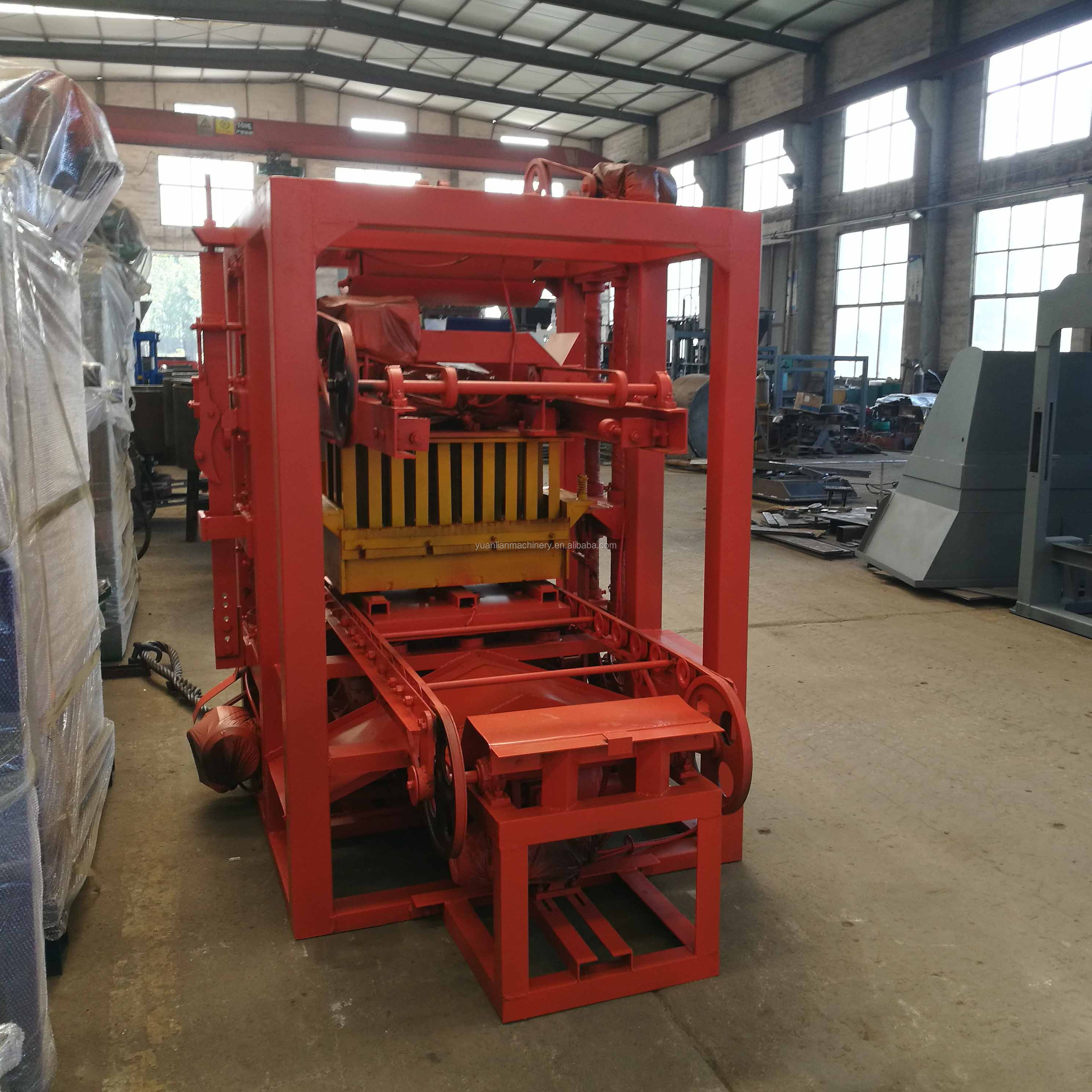 low price high press U shape brick machine QTJ4-26 small interlocking block machine automatic hollow brick molding machine price