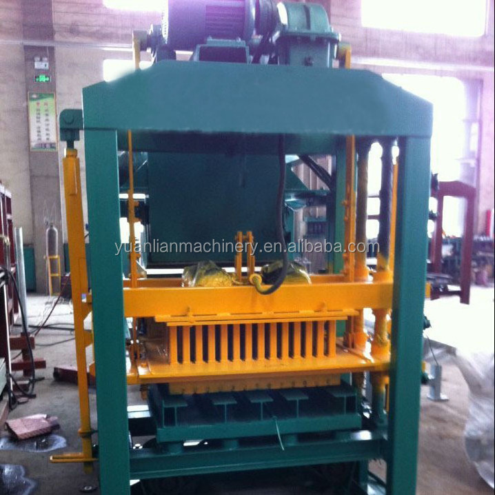 low price high press U shape brick machine QTJ4-25 small interlocking block machine automatic hollow brick molding machine price