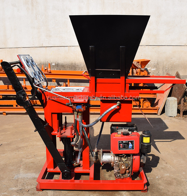 interlocking stabilized soil block machine german hess block machine YL2-25 cement block making machine price in ghana