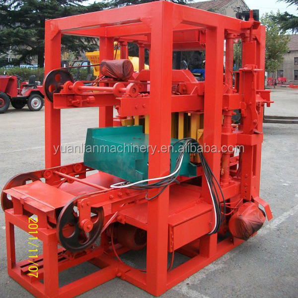 low price high press U shape brick machine QTJ4-26 small interlocking block machine automatic hollow brick molding machine price