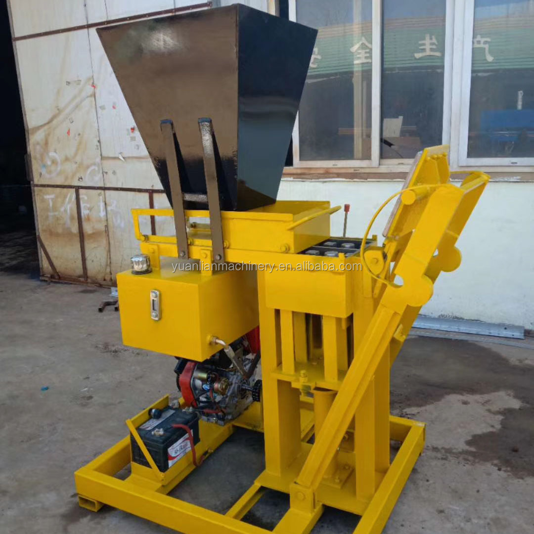 interlocking stabilized soil block machine german hess block machine YL2-25 cement block making machine price in ghana