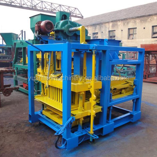 low price high press U shape brick machine QTJ4-25 small interlocking block machine automatic hollow brick molding machine price