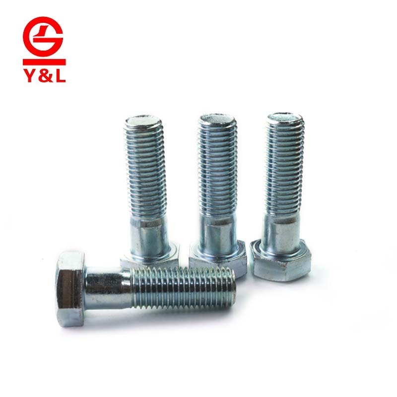 Hex Bolt With Hole For Cotter Pin In The Middle Head Or End