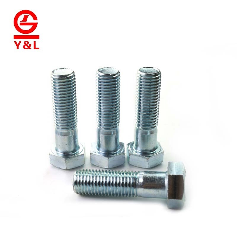 Hex Bolt With Hole For Cotter Pin In The Middle Head Or End