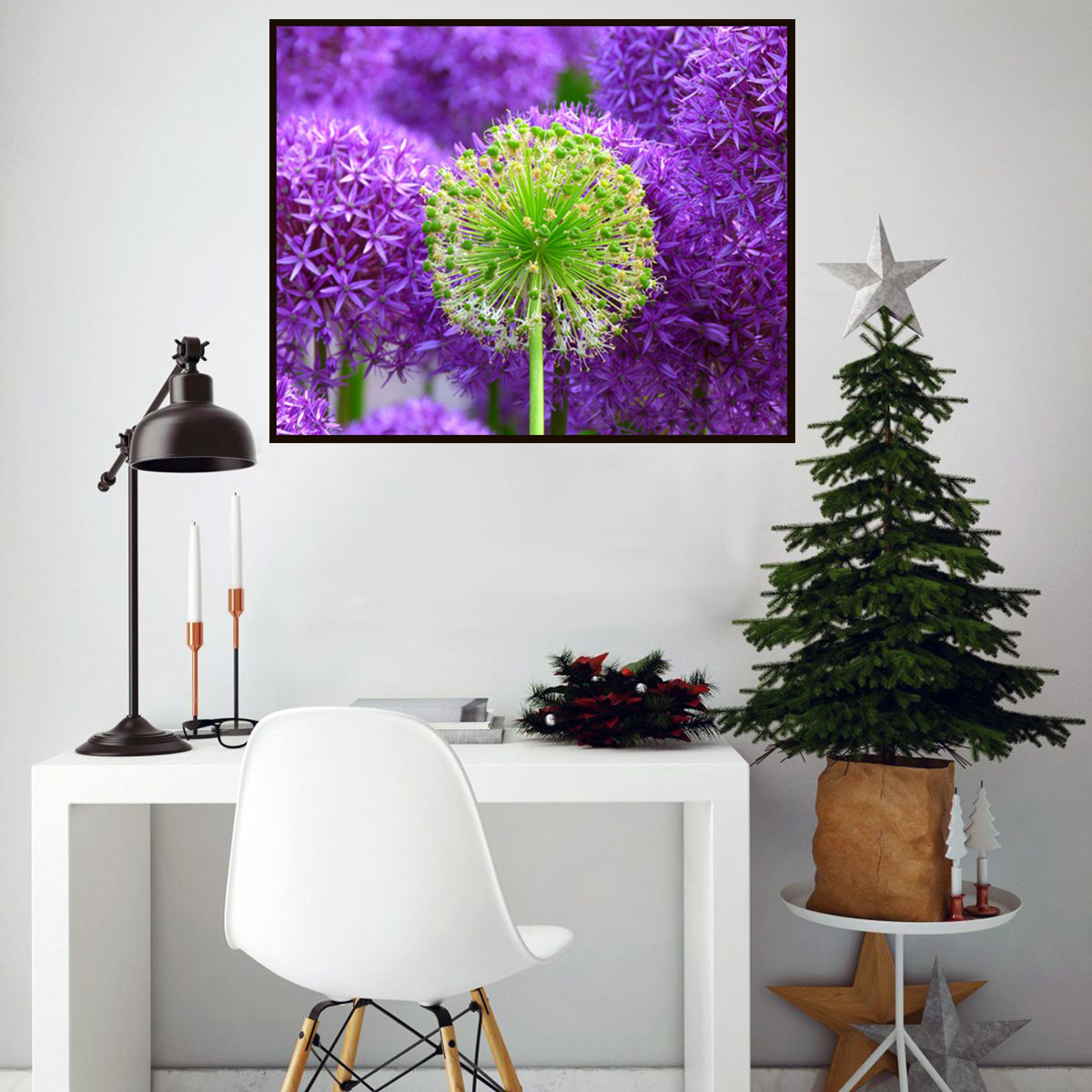 Wholesale 5d Diamond Painting Flowers dandelion Pattern DIY Diamond Painting Ab Full Drills Wall Art Gifts